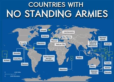 Which Countries Have No Standing Armies Earth Book Planet Map World