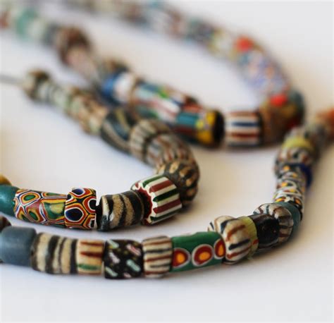 Antiques African Trade Beads Ghana African Trade Beads Trade Beads Heart Beads