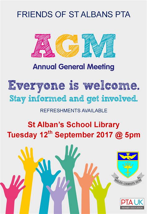 Pta Agm Meeting St Albans Rc High School