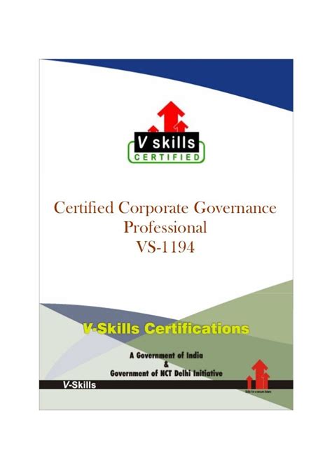 Vskills Certified Corporate Governance Professional