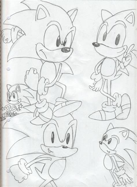 Classic Sonic Sketch By Sweetsilvy On Deviantart