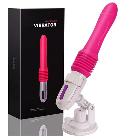 Thrusting Sex Toy Telescopic Dildo Vibrator Sex Pussy G Spot Hands Free Masturbation Hands Free