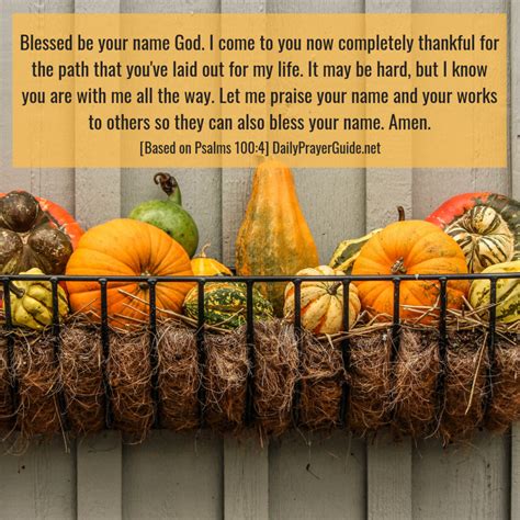 A Prayer Of Thanksgiving Psalms 1004 Daily Prayer Guide