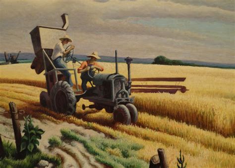 Kansas Wheat Scene Painting By Thomas Hart Benton Spence Flickr