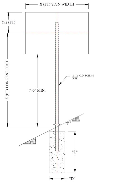 Sign And Lighting Standard Foundation Design On Slopes Report 405160 22