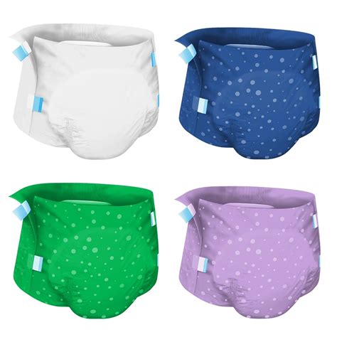 Plastic Backed Diaper Style With Tabs Adult Diapers