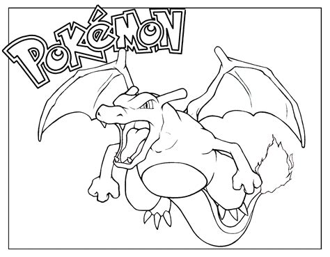 Charizard Printable Coloring Pages Printable Templates