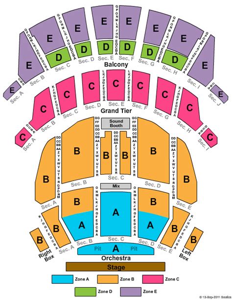 Detailed Altria Seating Chart
