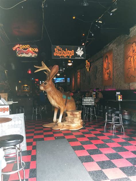 Fiberglass Jackalope At The Jackalope Bar In Austin Texas Silly America