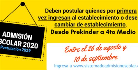 We did not find results for: Sistema de Admisión Escolar 2019 - Año académico 2020 ...