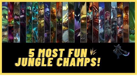Top 5 Most Fun Jungle Champions League Of Legends Tier List Youtube