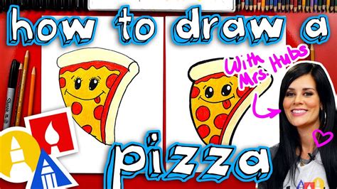 how to draw pizza slice