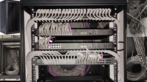 Network Cable Management And 12u Server Rack Installation For Office