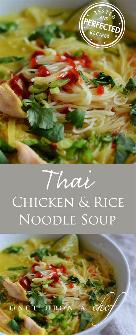 Thai Chicken And Rice Noodle Soup Once Upon A Chef