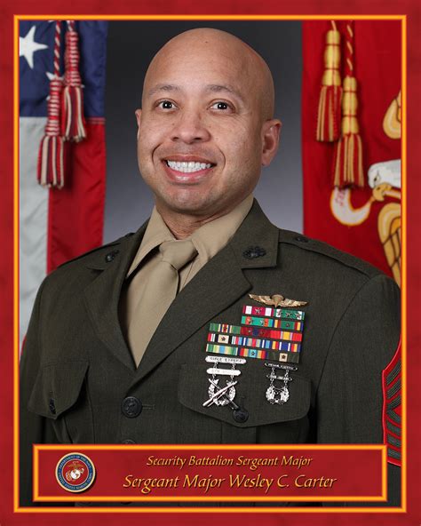 Sergeant Major Wesley C Carter Marine Corps Base Quantico Bio View