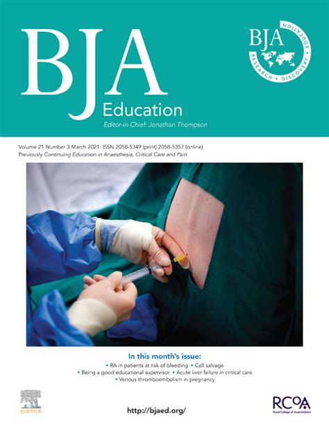 Home Page British Journal Of Anaesthesia