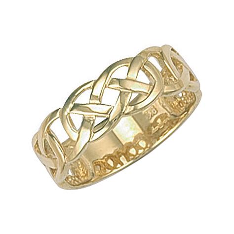 Eternity 9ct Gold Unisex Celtic Ring Size V Jewellery From Eternity