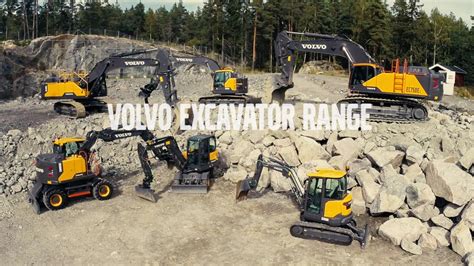 The Volvo Construction Equipment Excavator Range Youtube