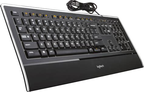 Logitech K740 Illuminated Keyboard Black 920 000914 Best Buy