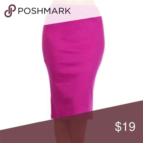 new pink high waisted calf length pencil skirt fashion tips clothes design pink pencil skirt