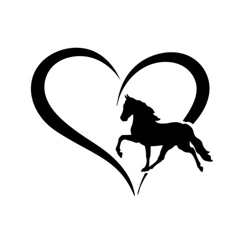 Horse Heart Svg File for Cricut Horse Love Svg Horse Cut - Etsy