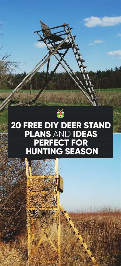 20 Free Diy Deer Stand Plans And Ideas Perfect For Hunting Season