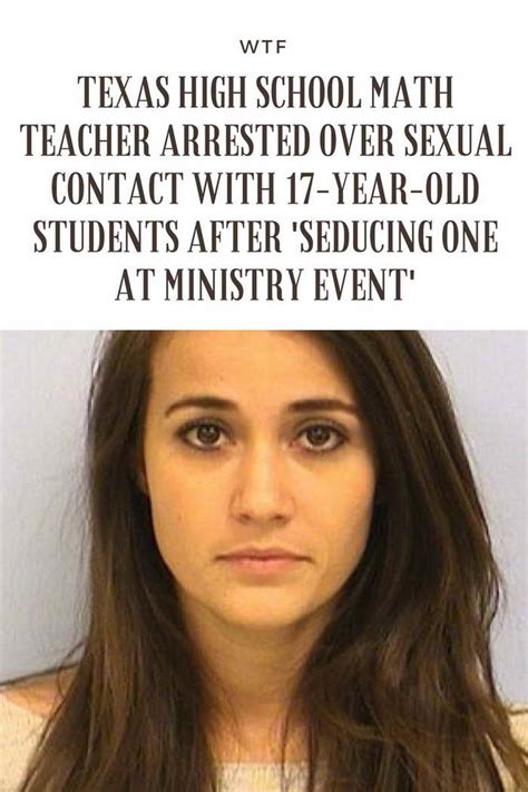 Texas High School Math Teacher Arrested Over Sexual Contact With