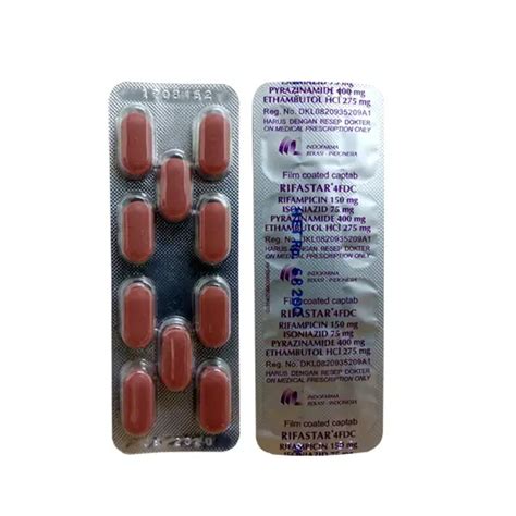 Rifastar 4fdc 10 Kaplet Kegunaan Efek Samping Dosis Dan Aturan
