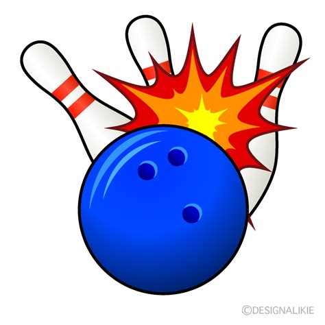 Bowling Pins Knock Down Cartoon Free Png Image｜illustoon
