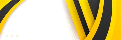 Premium Vector Abstract Black Yellow Banner Background Vector