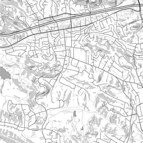 Lafayette California Map Print In Classic — Jace Maps