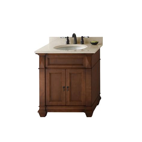 Crafted of 100% solid poplar wood, the vanity base strikes an open rectangular silhouette with. Ronbow Torino 30-inch Bathroom Vanity Set in Colonial ...