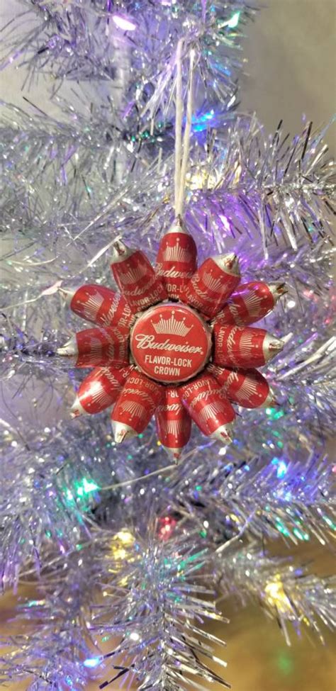 Budweiser And Bud Light Lime Beer Cap Christmas Ornament Craft Etsy