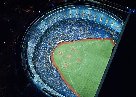 Aerial View Of Rogers Center At Night Toronto Photo One Big Photo