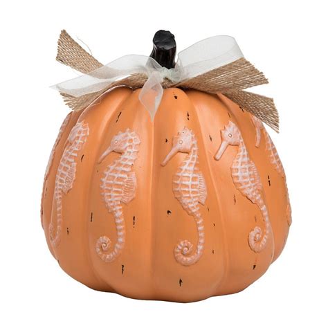 Seahorse Resin Pumpkin Pumpkin Decorating Pumpkin Fall Decor