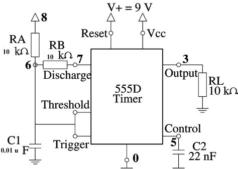 Solved Pwm Output Equation For 555 Timer