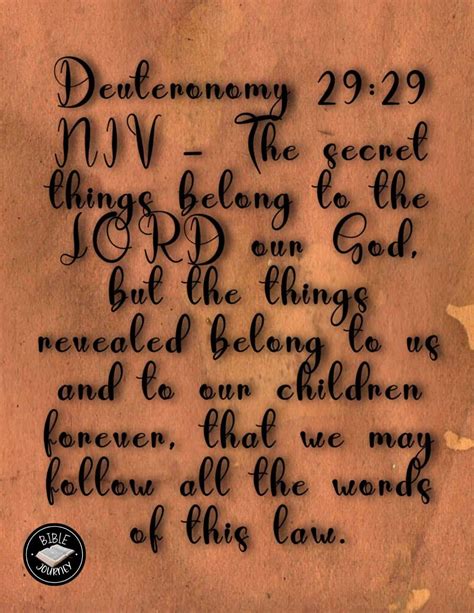 Deuteronomy 29 29 NIV Picture Bible Verse