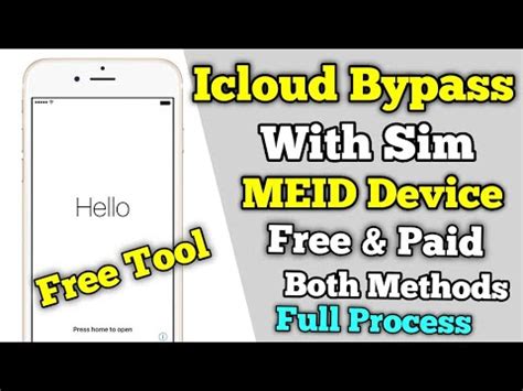 MEID Icloud Bypass Untethered Paid Free Both Services 2021 IOS 12
