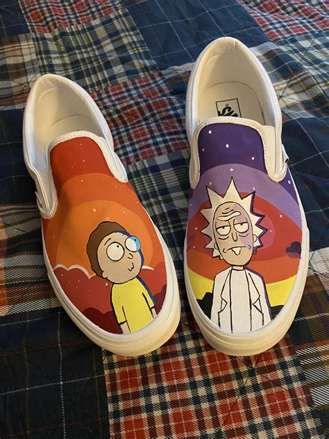 Rick And Morty Custom Vans Scrolller