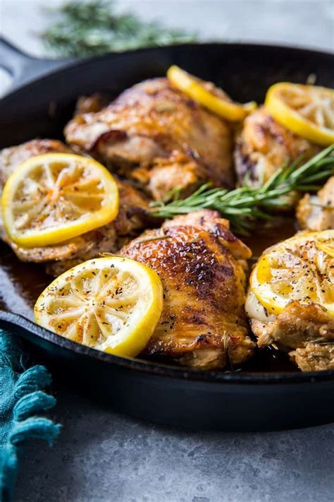 Monitor nutrition info to help meet your health goals. Lemon Rosemary Braised Chicken Thighs - an easy, mouth-watering chicken recipe that's quick, si ...