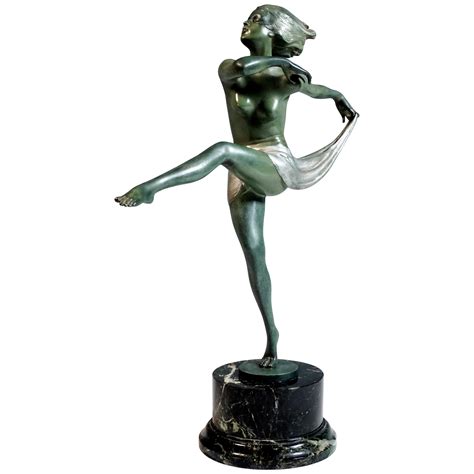 Viennese Art Deco Bronze Dancer By Josef Lorenzl Circa For