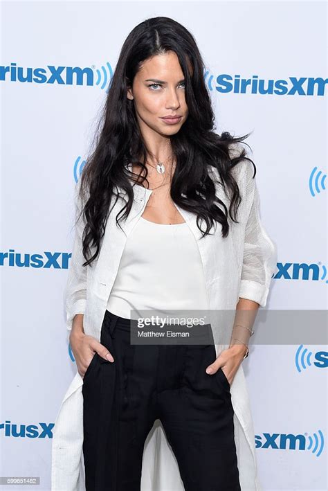 Victorias Secret Angel Adriana Lima Visits At Siriusxm Studio On