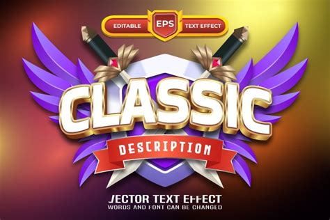 Classic 3d Game Logo Editable Text Effect