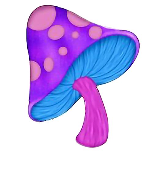 Psychedelic Mushroom Trippy Shroom Ftestickers Freetoed - Transparent png image