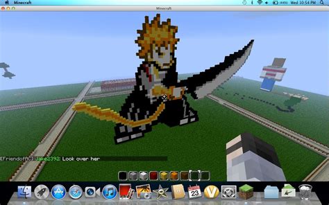 Anime Pixel Art Minecraft Characters Either With Mods Or Through