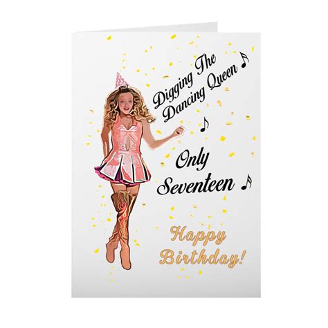 17 Birthday Card 17th Birthday Card 17 Birthday Card Girl Etsy