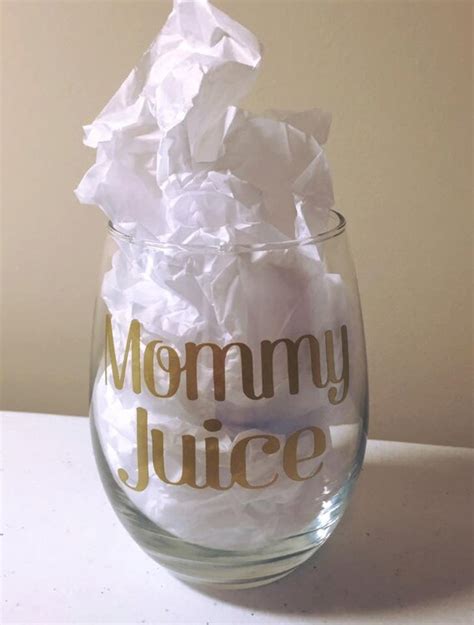Mommy Juice Stemless Wine Glass