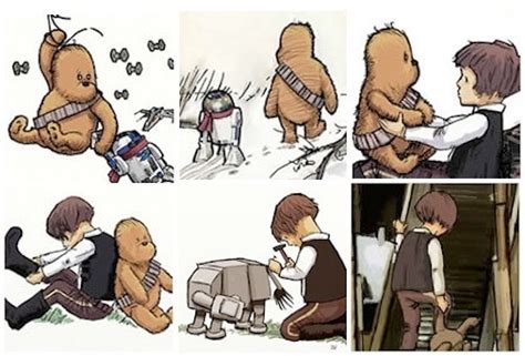 George Ogan Winnie The Pooh And Star Wars Collide Into Relentlessly Cheerful Art