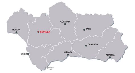 Portugal bietet eine große auswahl an landschaftlichen und kulturellen sehenswürdigkeiten. Andalusien Karte | Andalusien, Spanien andalusien, Sevilla ...
