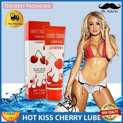 hot kiss cherry cream sex lube body massage oil grease oral vaginal gel [discreet packaging